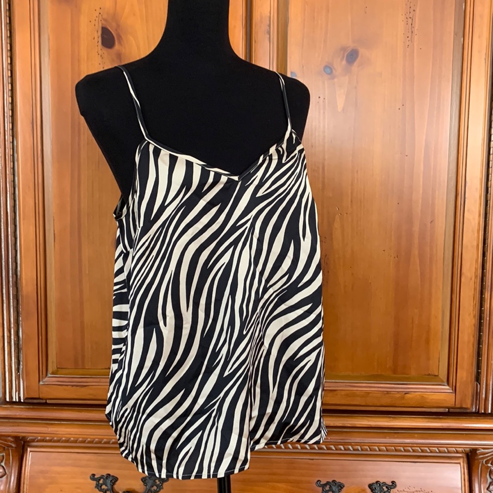 JCrew Spaghetti Strap Top Tiger Print